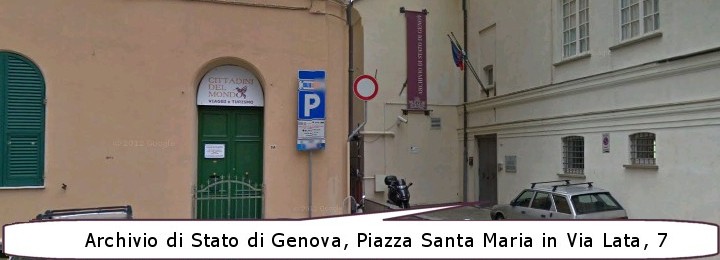 Ingresso Archivio di Stato di Genova